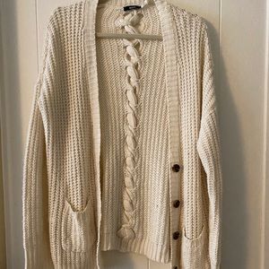 Cream knitted sweater